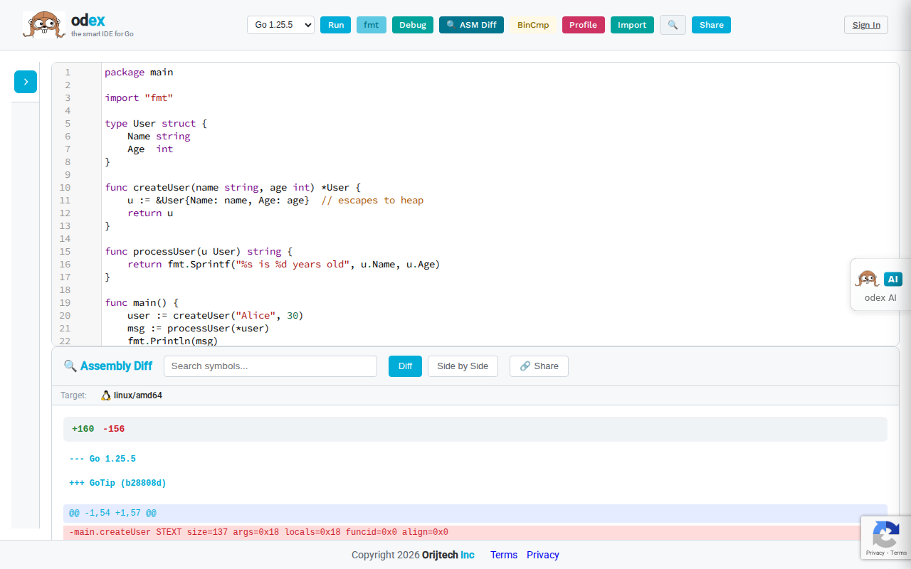 Assembly Output Viewer