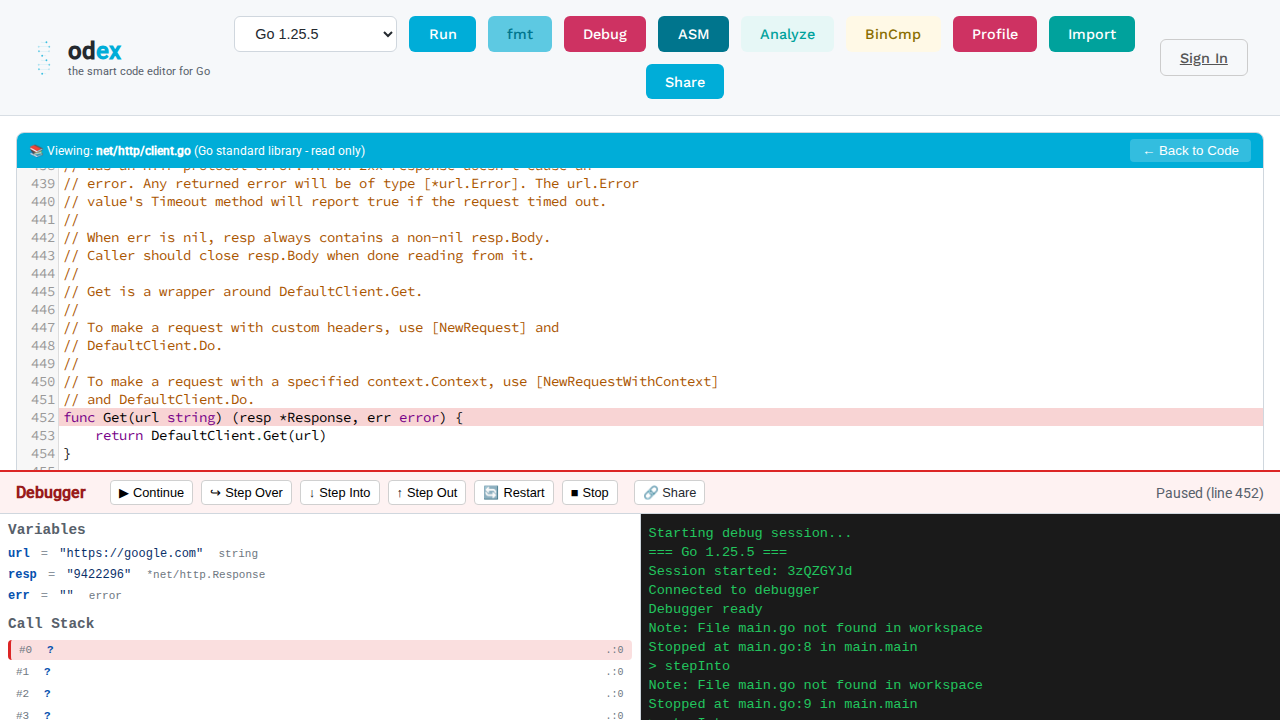 Step into Standard Library Source